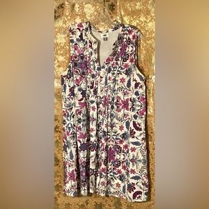 Flowered Sleeveless Dress